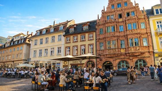 Walking through Heidelberg’s historic old town
