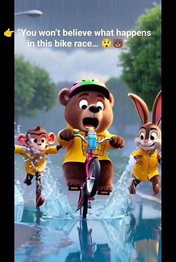 “Little Bear’s CRAZY Bike Race 🐻🚴‍♂️#YouTubeKids #ViralShorts