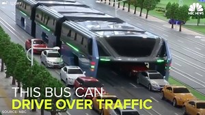 1.8M views · 18K shares | See the bus that would straddle the road and drive over traffic. | NBC News | Facebook