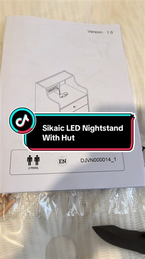 Sikaic LED Nightstand With Hut: Perfect Bedroom Addition