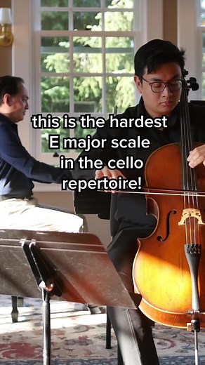 The hardest E major scale in the cello repertoire! Schubert Arpeggione sonata is so hard lol #cello #cellotok #schubert #classicalmusic