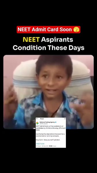 NEET 2026 Admit Card #neet2026update #neetadmitcard #neetlatestupdate #neetmeme #neet #ntaneet #nta