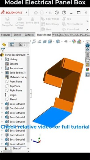 Electrical Panel Box with Solidworks