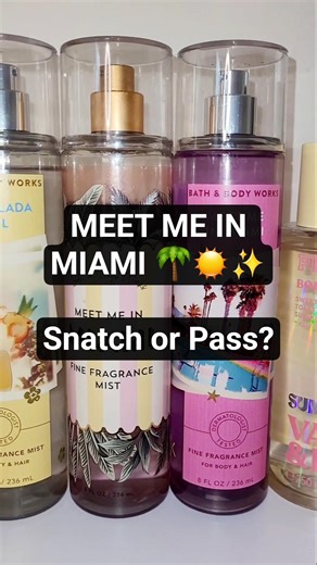 MEET ME IN MIAMI 🌴☀️#shorts #BathAndBodyWorks #meetmeinmiami #fragrance #miami #beauty