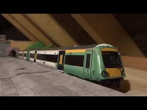 Class 171 Modified Turbostar Running Video - OO Gauge (Southern) (Converted)