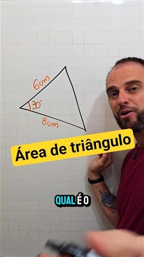 Tip for calculating the area of ​​a triangle #mathematics #education #exams