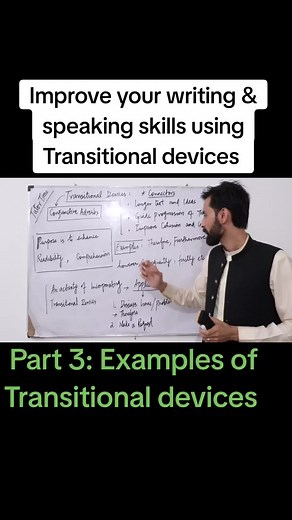 Transitional Devices Examples in Writing and Speaking
