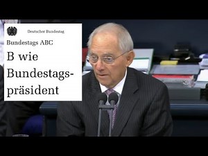 Bundestagspräsident: Gerecht und unparteiisch