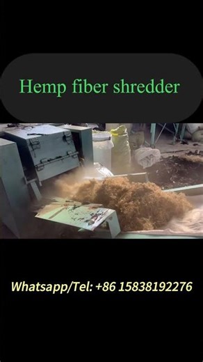 Commercial Hemp Shredder for Soft Fiber Extraction