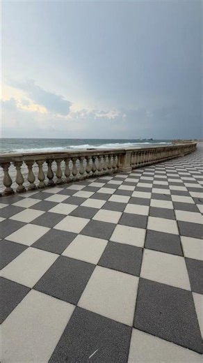 Livorno’s Seaside Promenade 🌊✨ #ItalyVibes