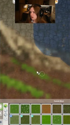 painting using the sims 4 terrain tools! 🎨🖌️ #sims4 #thesims4 #gaming #funny