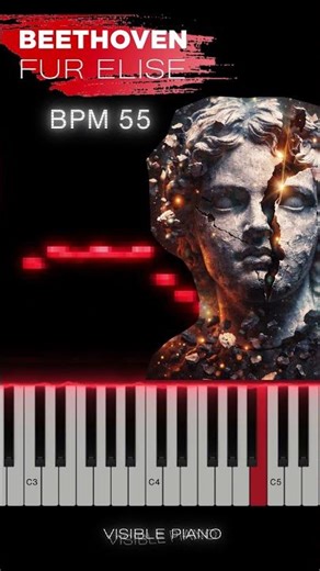 Fur Elise Like You’ve Never Seen It BPM 55🎹Full Video in Comments #pianocover #pianotutorial #piano