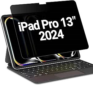 Amazon.com: FILMEXT Privacy Screen Protector for Ipad Pro 13" inch M5 M4(8th/7th Generation,2025/2024) Model A3360 A3361 A3362 A2925 A2926 A3007, PET Anti Spy Blue Light Screen Filter : Electronics