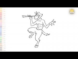 Pan Greek God drawings easy | Greek Mythology drawings | How to draw Pan Greek god step by step