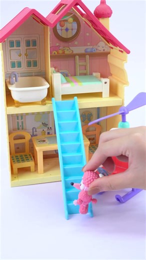 Satisfying With Unboxing & Review Bluey Mini Home Playset ASMR #toys #asmr #review