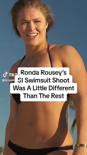 Ronda Rousey brought out something special for her SI Swimsuit photoshoot #rondarousey #ufc