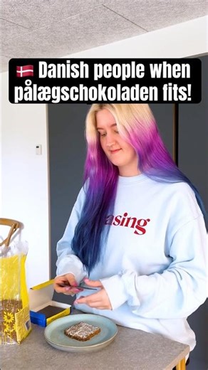 Danish people when pålægschokoladen is a perfect fit! 🇩🇰 #denmark #danishfood #pålægschokolade