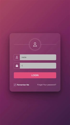 Css Glassmorphism Login Form HTML & CSS Only #coding #htmlcss #csstutorial #login_form