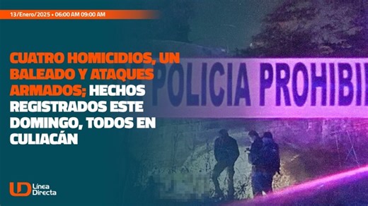 Ya está #EnVivo🟠Línea Directa con Víctor Torres 📻 13|01|25 🚨Cuatro homicidios, un baleado y ataques armados; hechos registrados este domingo, todos en 📍Culiacán Joven de 19 años 👤muere en carrera clandestina de motos🏍️ en Mazatlán Devastación en Los Ángeles: Incendios dejan 24 muertos🏠🔥 y continúan fuera de control El frío dará una breve tregua a Sinaloa…🥶🧣 pero no este lunes, el pronóstico de helada sigue🏔️ Mesa de Análisis 🗣️🎙️| 100 días de gobierno: análisis del mensaje de Claudi