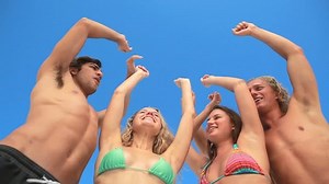 Group Friends Partying Together Swimwear Stock Footage Video (100% Royalty-free) 3007936 | Shutterstock
