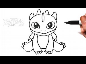 How to Draw Toothless | Cute & Easy!