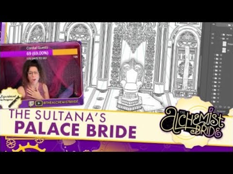 The Sultana's Palace Bride | Drawing WEBTOON Live on #twitch #webtoon #dnd #drawing #comic