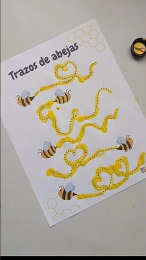Trazos con hisopo: motricidad fina