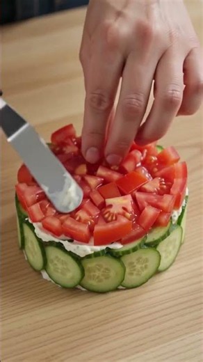 Cucumber and Tomato Cake recipe #cake #recipe #baking #dessert # #dessertweek #