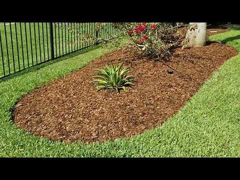 After - Professional Landscape Cleanup and Mulch Install - Pine Bark Nuggets