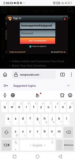 how to make sign in newgrounds