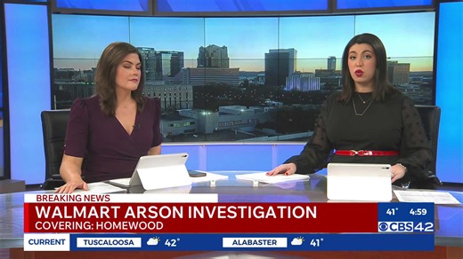 Crews respond to fire at Homewood Walmart