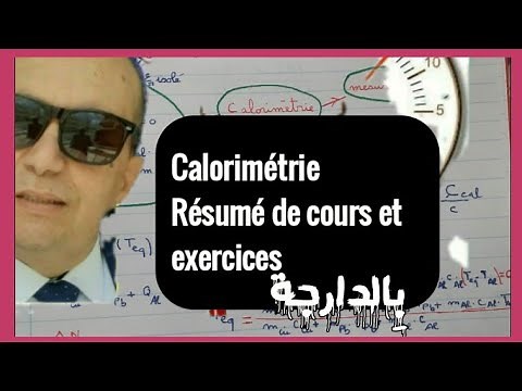 Résumé de Calorimétrie, cours et Td