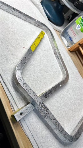 Lugo on Instagram: "Engraved square stock from start to finish. I’ll be honest, square stock is more work than tubing, but I would rather engrave square stock than tubing. Any experienced engraver will tell you that engraving tubing can be a challenge, well if they’re honest they will. As always, thanks to all who support my artwork and automotive/motorcycle engraving in general. Support is not always financial, likes and shares are appreciated as well. Giving all the glory to God. God bless. 🙏