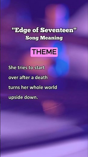 "Edge of Seventeen" Song Meaning Explained - Stevie Nicks
