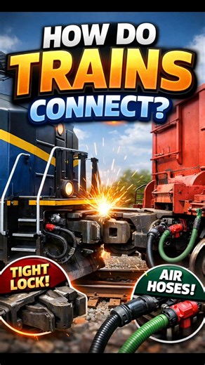 How do train wagons and engines join so perfectly? By VMC JEE