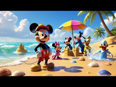 🐭🌞 Mickey’s Sunny Beach Adventure | Fun Cartoon for Kids