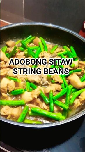 🇵🇭 ADOBONG SITAW (String Beans Stir Fry) 🥩 🫘 Budget Recipe #shorts #filipinofood
