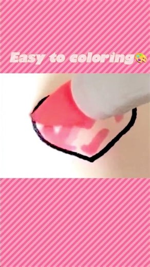 [Ver.1] Easy 2-Tone Heart 💖 | Copic Coloring ASMR #Shorts