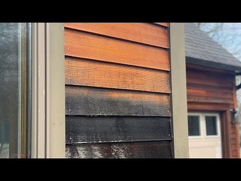 HOW TO: Clean Red Cedar Clapboard with Oxygen Bleach