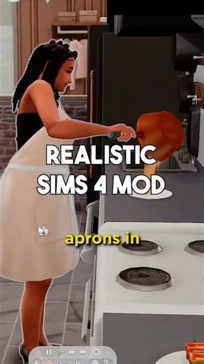 make cooking more realistic with this sims 4 mod! #sims4