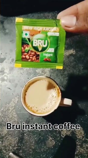 Simple Bru instant Coffee Powder Recipe--😍☕🥂 #viral #youtubeshorts #shorts #blessedsakshi
