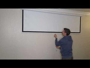 Retractable projector screen install | HOW TO INSTALL a projector screen