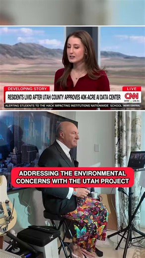 We're not gonna drain the Great Salt Lake. That's ridiculous. We are gonna create incremental jobs. This is not gonna destroy air quality because we don't have the option to do that. That's controlled both state and federally, and we don't want to do that. That's not what we wanna do. I want this to be the example of what we can do all across the country. This is not going to be my only project. But in order to do that, we have to prove it, and we're not building 40,000 acres of data centers. Th