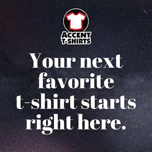 Your next favorite t-shirt starts right here.