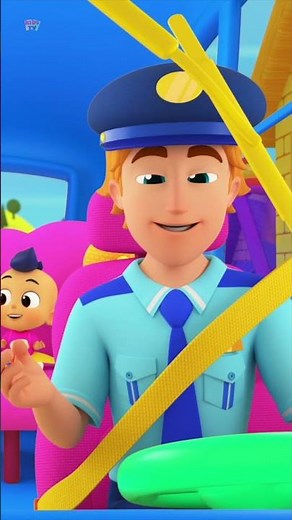 Wheels on the Bus #shorts #trending #ytshorts #babysong #cartoon #viral #kidsvideos