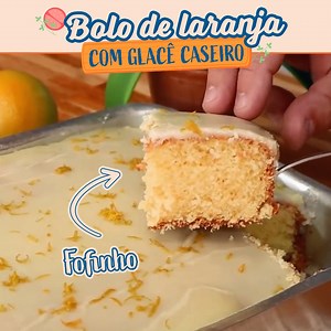 4.5M views · 41K reactions | O Melhor Bolo de Laranja com Cobertura de Glacê!  | Receitas de Pai | Facebook