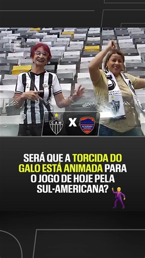 SERÁ QUE A TORCIDA DO GALO ESTÁ ANIMADA? Hoje, o Atlético Mineiro enfrenta o Puerto Cabello pela CONMEBOL Sul-Americana, e a torcida do Galo está animada para o jogo de logo mais. ASSISTA a Atlético Mineiro x Puerto Cabello, AO VIVO, nesta quarta-feira (27), às 19h, pela ESPN no Plano Premium do #DisneyPlus! #SulAmericanaNaESPN #AtléticoMineiro #FutebolNaESPN