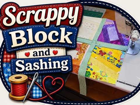 Scrappy Block and Sashing