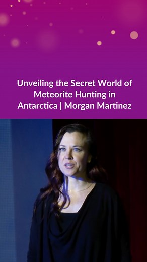 Unveiling the Secret World of Meteorite Hunting in Antarctica ❄️ | Morgan Martinez  Watch the full video now on YouTube ➡️ https://youtu.be/8jV1WmRZ0jE?si=gECK261po_FDsve3 #IgniteTalks #IgniteRockstars #IgniteSF16 | Ignite | Facebook