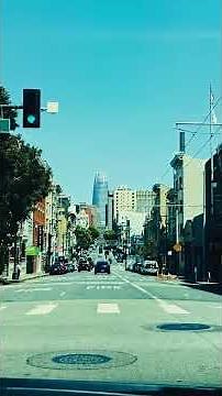 San Francisco Drive | View of the Salesforce Tower #4kdrive #california #citydrive #sanfrancisco